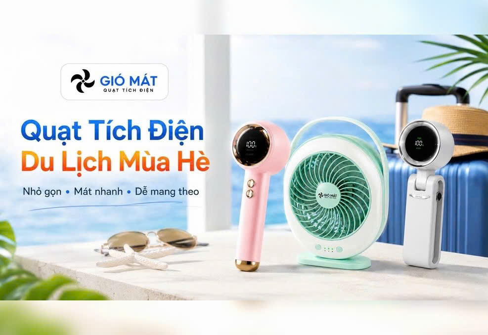 Mở chiến dịch: mùa hè đi đâu cũng nóng, quạt tích điện là “người bạn nhỏ” của dân du lịch